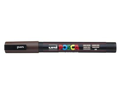 Akrylový fix Posca PC-3M 0,9 - 1,3 mm - 22 Dark Brown