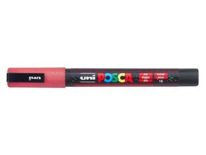 Akrylový fix Posca PC-3ML 0,9 - 1,3 mm - 15 Glitter Red