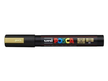 Akrylový fix Posca PC-5M 1,8 - 2,5 mm - 25 Gold
