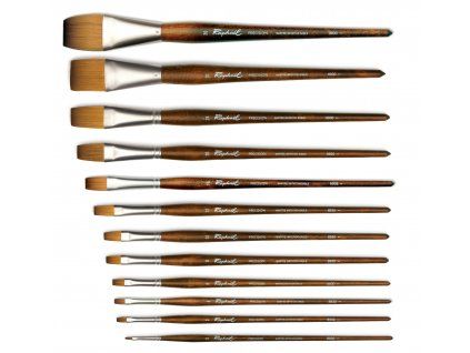 Štětec Raphael Precision 8930 - plochý, dlouhá rukojeť
