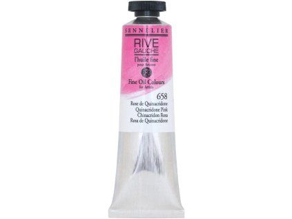 Olejová barva Rive Gauche - 658 Quinacridone Pink