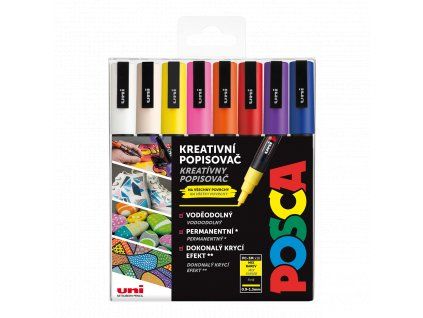 Sada akrylových fixů Posca PC 5M 1,8 2,5 mm, 16 ks