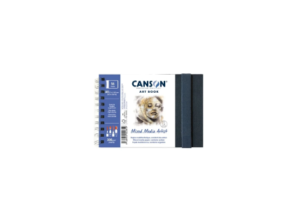 Canson Mixed Media Artist Book v kroužkové vazbě A5, 21 x 14,8, 300g, 28 listů