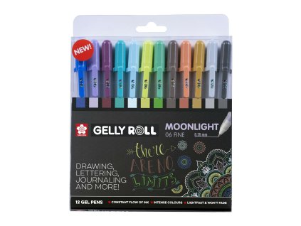 Sakura Gelly Roll Sada gelových per Moonlight Cosmos 12 ks