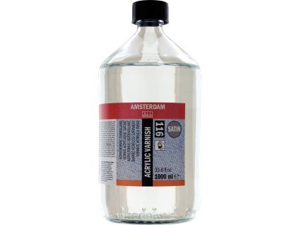 Saténový lak pro akrylové barvy Amsterdam 1000 ml