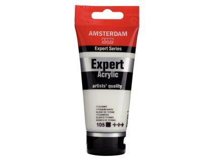 Akrylová barva Amsterdam Expert - 105 Titanium White (Objem 75 ml)
