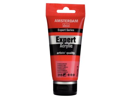 Akrylová barva Amsterdam Expert - 315 Pyrrole Red (Objem 75 ml)