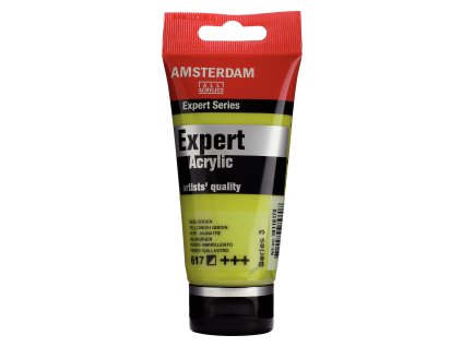 Akrylová barva Amsterdam Expert - 617 Yellowish Green (Objem 75 ml)