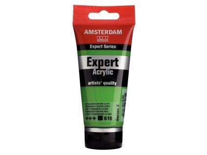 Akrylová barva Amsterdam Expert - 618 Permanent Green Light