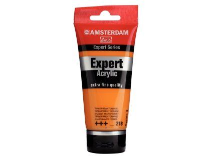 Akrylová barva Amsterdam Expert - 218 Transparent Orange (Objem 75 ml)