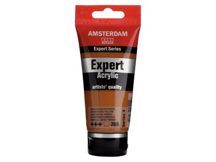 Akrylová barva Amsterdam Expert - 265 Transparent Oxide Yellow (Objem 75 ml)