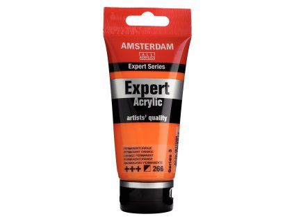 Akrylová barva Amsterdam Expert - 266 Permanent Orange (Objem 75 ml)