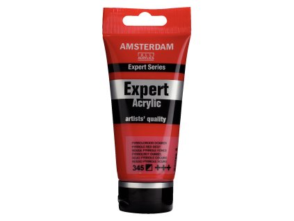 Akrylová barva Amsterdam Expert - 345 Pyrrole Red Deep (Objem 75 ml)
