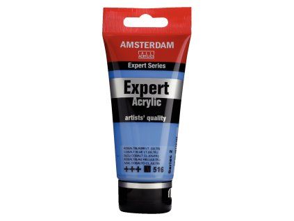 Akrylová barva Amsterdam Expert - 516 Cobalt Blue Light (Ultramarine) (Objem 75 ml)