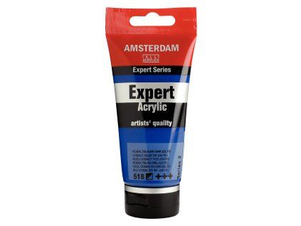 Akrylová barva Amsterdam Expert - 518 Cobalt Blue Deep (Ultramarine)