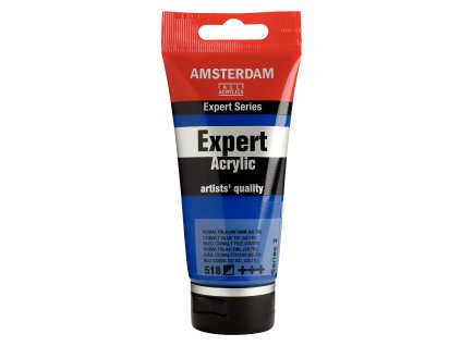 Akrylová barva Amsterdam Expert - 518 Cobalt Blue Deep (Ultramarine) (Objem 75 ml)