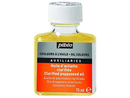Čirý makový olej pro olejové barvy 75 ml