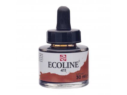 32259 akvarelovy inkoust ecoline 411 burnt sienna