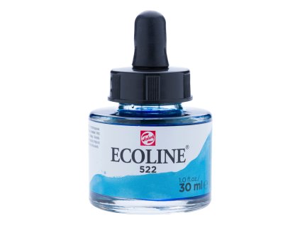 32289 akvarelovy inkoust ecoline 522 turquoise blue