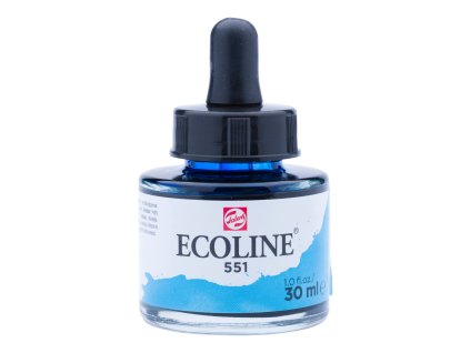 32301 akvarelovy inkoust ecoline 551 sky blue light