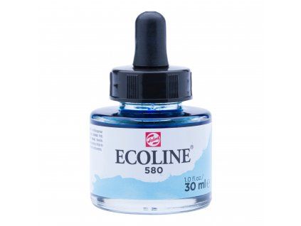 32310 akvarelovy inkoust ecoline 580 pastel blue