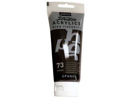Akrylová barva Pébéo Studio Acrylics - 73 Ivory Black Hue
