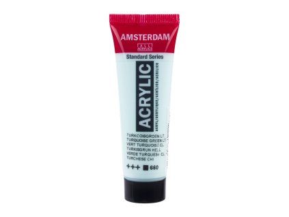 Akrylová barva Amsterdam Standard - 660 Turquoise Green Light (Objem 20 ml)