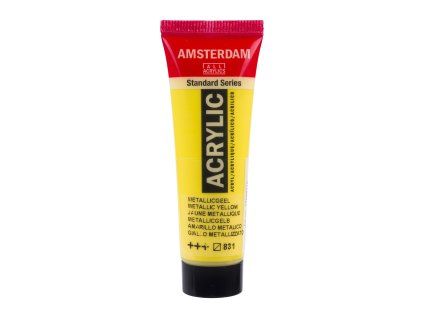 Akrylová barva Amsterdam Standard - 831 Metallic Yellow (Objem 20 ml)