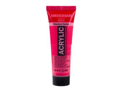 Akrylová barva Amsterdam Standard - 832 Metallic Red (Objem 20 ml)