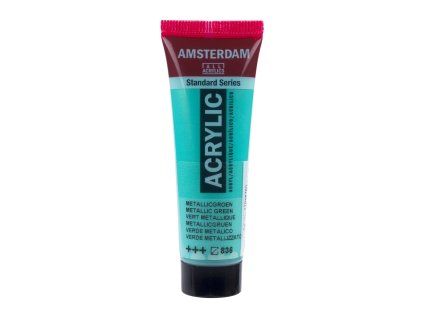 Akrylová barva Amsterdam Standard - 836 Metallic Green (Objem 20 ml)
