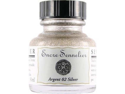 Stříbrný inkoust Sennelier 02 30 ml