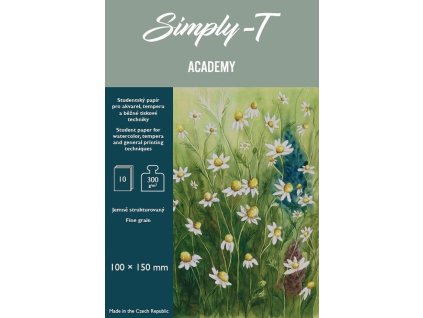 Simply T Skicák pro akvarel v lepené vazbě A6 FG, 300g, 10 listů