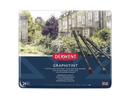 Sada akvarelových grafitových pastelek Derwent Graphitint 24 ks