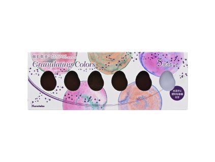 Sada akvarelových barev Gansai Tambi Granulating Colours 5 ks Set I