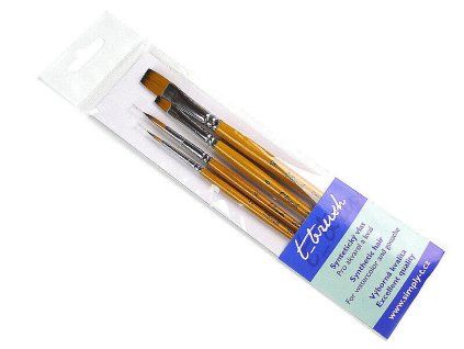 Sada 4 ks syntetických štětců t brush č.2