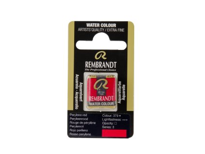 Akvarelová barva v půlpánvičce Rembrandt - 379 Perylene Red
