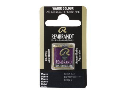 Akvarelová barva v půlpánvičce Rembrandt - 532 Mauve