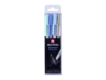 Sakura Gelly Roll Sada gelových per Moonlight Aurora Pastel 4 ks