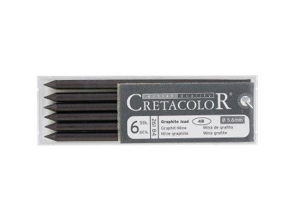 Set černých grafitových tuh 4B Cretacolor 6 ks