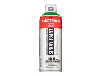 Akrylový sprej Amsterdam 400 ml - 618 Permanent Green Light