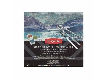 Sada pastelek a akvarelů Derwent Graphitint Mixed Media Set