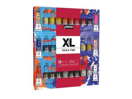 Sada olejových barev Pébéo Studio XL 30×20 ml + štětec