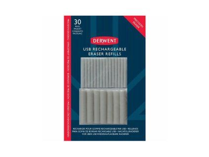 Náhradní náplně do USB dobíjecí gumy Derwent 30 ks