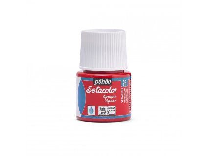 Barva na textil Pébéo Setacolor Opaque - 26 Vermilion