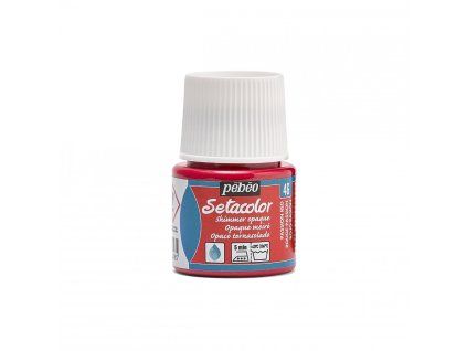 Barva na textil Pébéo Setacolor Opaque - 46 Shimmer Pass Red