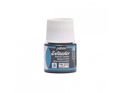 Barva na textil Pébéo Setacolor Opaque - 79 Shimmer Jet Black