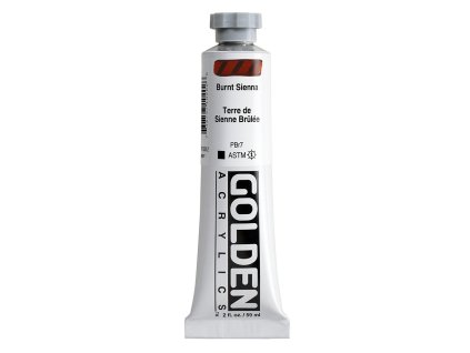 Akrylová barva Golden Heavy Body - 1020 Burnt Sienna (Objem 59 ml)