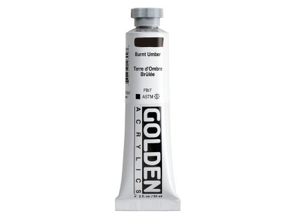 Akrylová barva Golden Heavy Body - 1030 Burnt Umber (Objem 59 ml)