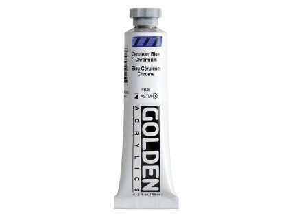Akrylová barva Golden Heavy Body - 1050 Cerulean Blue Chromium