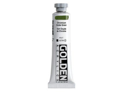 Akrylová barva Golden Heavy Body - 1060 Chromium Oxide Green (Objem 59 ml)